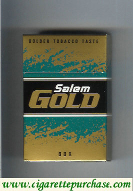 Salem Gold cigarettes hard box